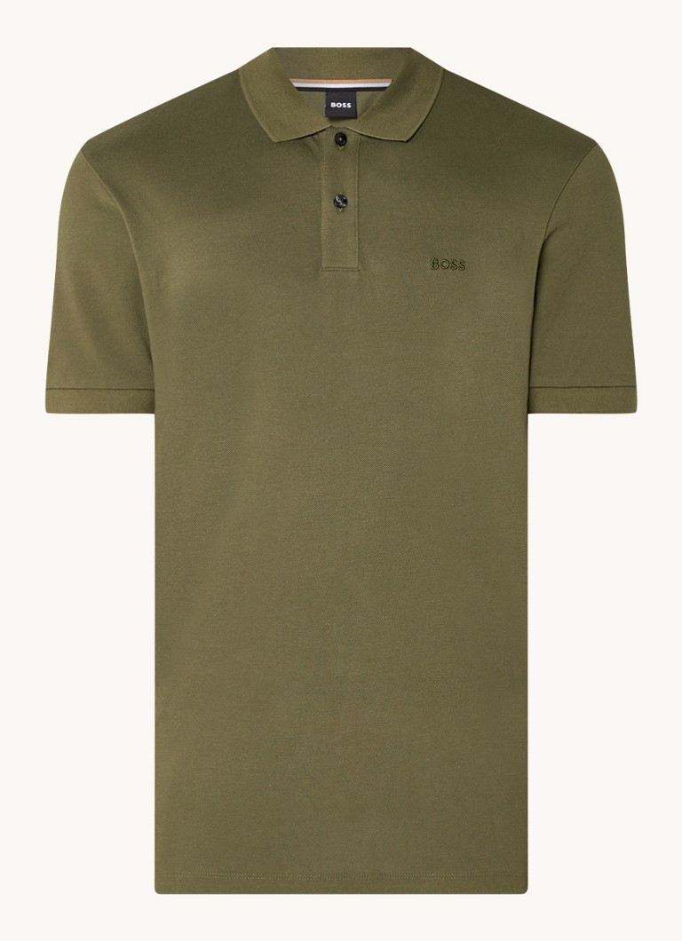 Polo HUGO BOSS Pallas de corte regular em algodão piqué