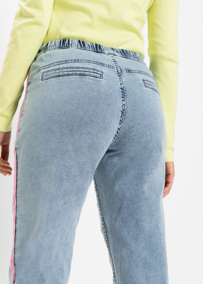 Lässige Jeans mit Kontraststreifen