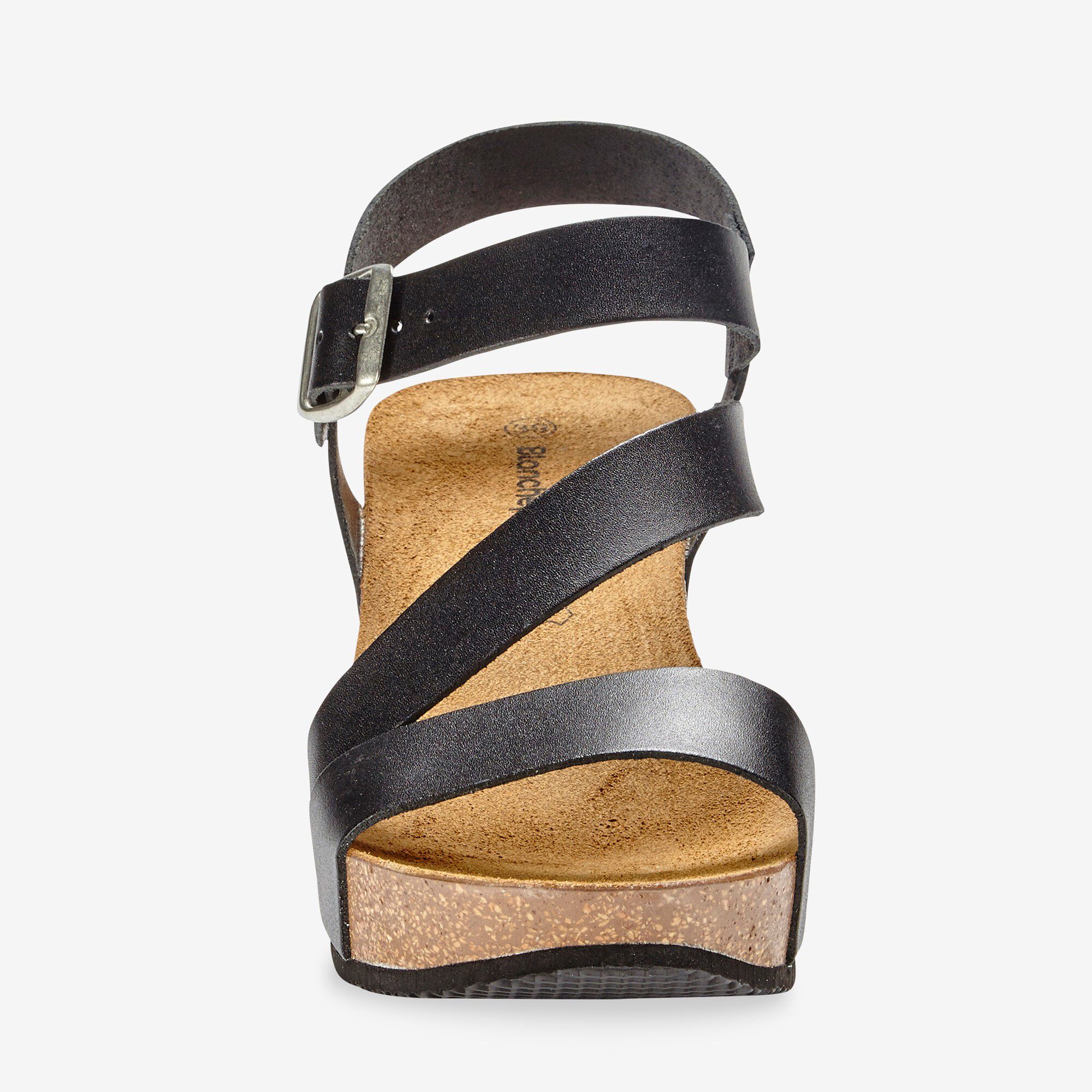 Sandales compensées cuir semelle liège