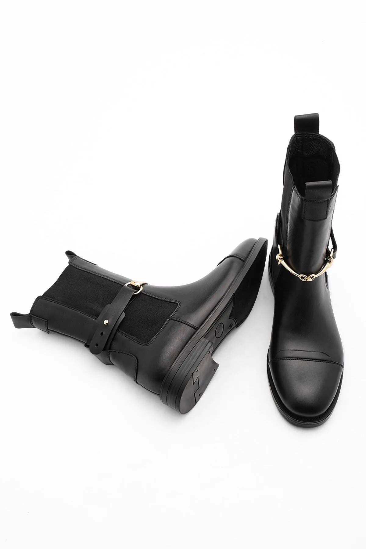 Marjin  Stiefelette - Schwarz - Flacher Absatz