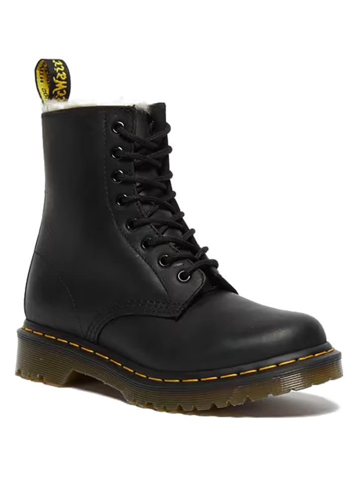 Dr. Martens Leder-Boots in Schwarz günstig kaufen