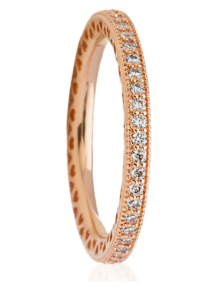 Pandora Rosévergold. Ring mit Edelsteinen günstig kaufen