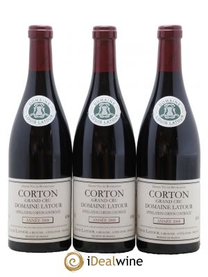 Corton Grand Cru Louis Latour  2008 - Lot de 3 Bouteilles