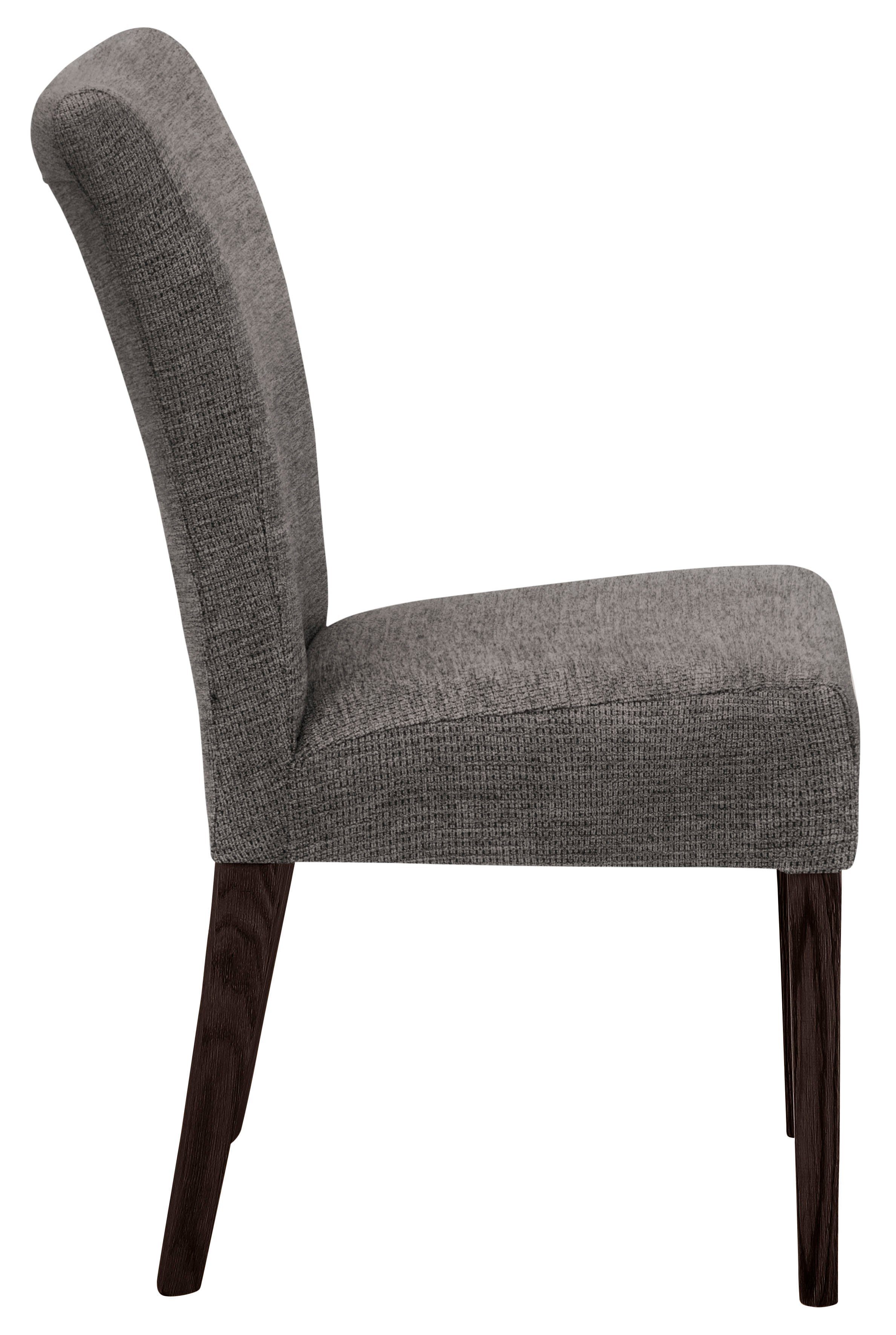 Home affaire Stuhl Queen (Set, 2 St), Beine aus massiver Buche, wengefarben lackiert