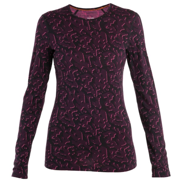 Icebreaker - Women's 200 Oasis L/S Crewe Macro Camo - Merinounterwäsche