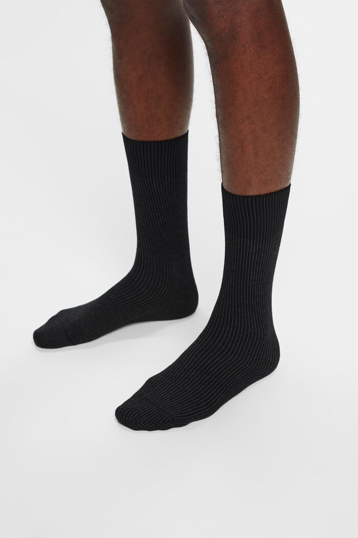 2er-Pack Stricksocken mit Streifenmuster
