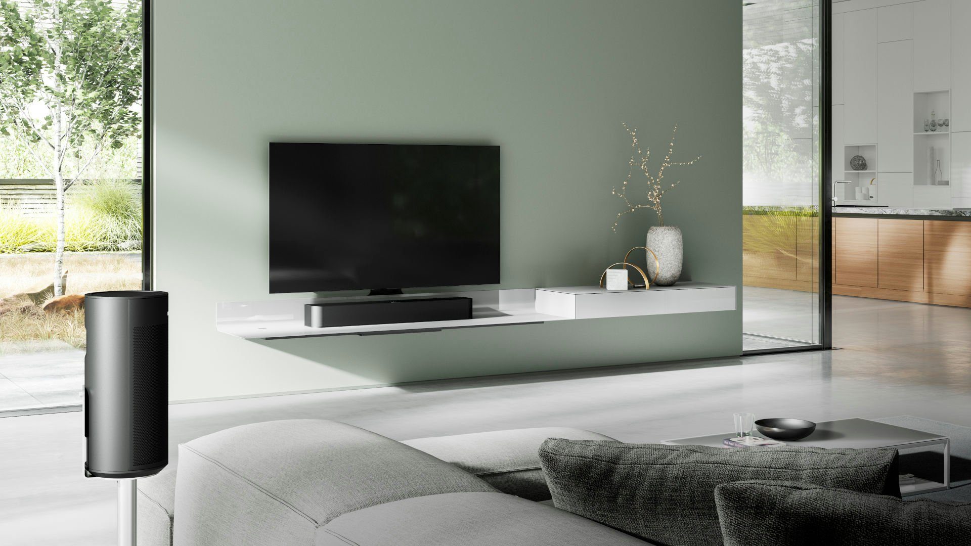 Revox STUDIOART Home Entertainment Set 5.1 Lautsprecher System (Bluetooth, WLAN (WiFi), A2DP Bluetooth, aptX Bluetooth, AVRCP Bluetooth, AirPlay, Digital-In, HDMI, KleerNet, LAN)