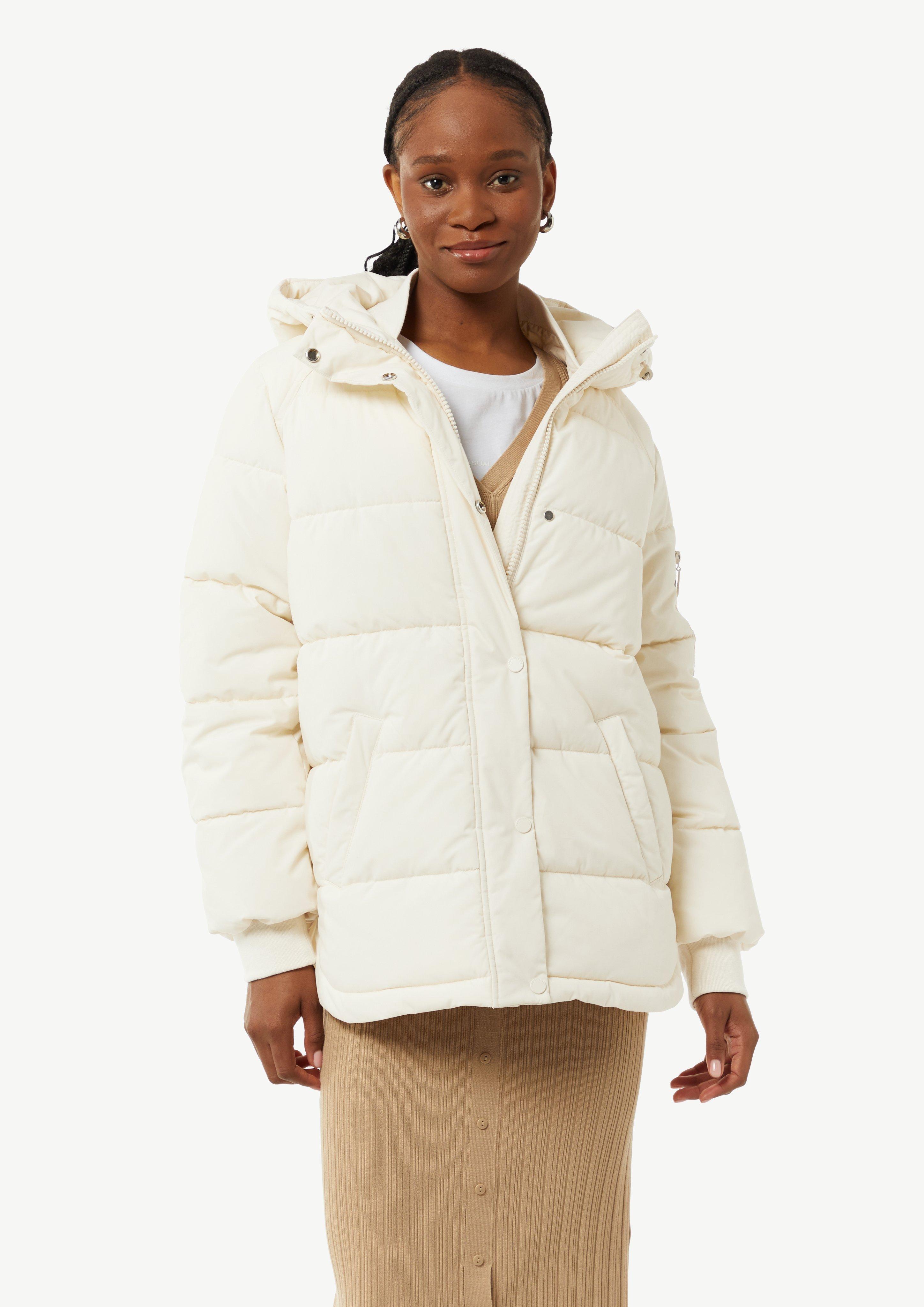 Steppjacke aus Baumwollmix - helles beige