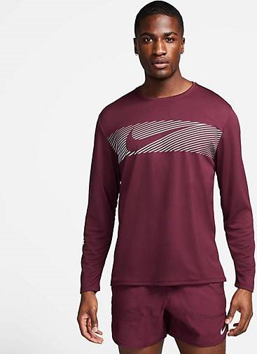 Nike Performance Herren Laufshirt NIKE DRI FIT UV MILER TOP LS FLASH