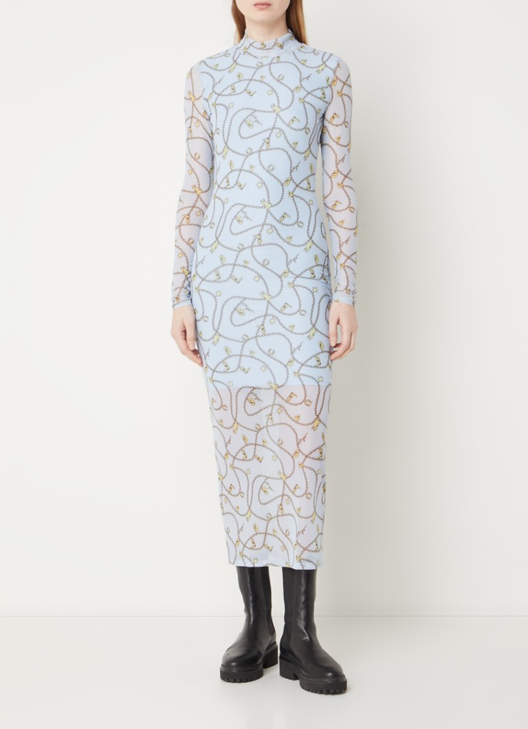 Vestido midi semitransparente estampado Nasuse de HUGO BOSS