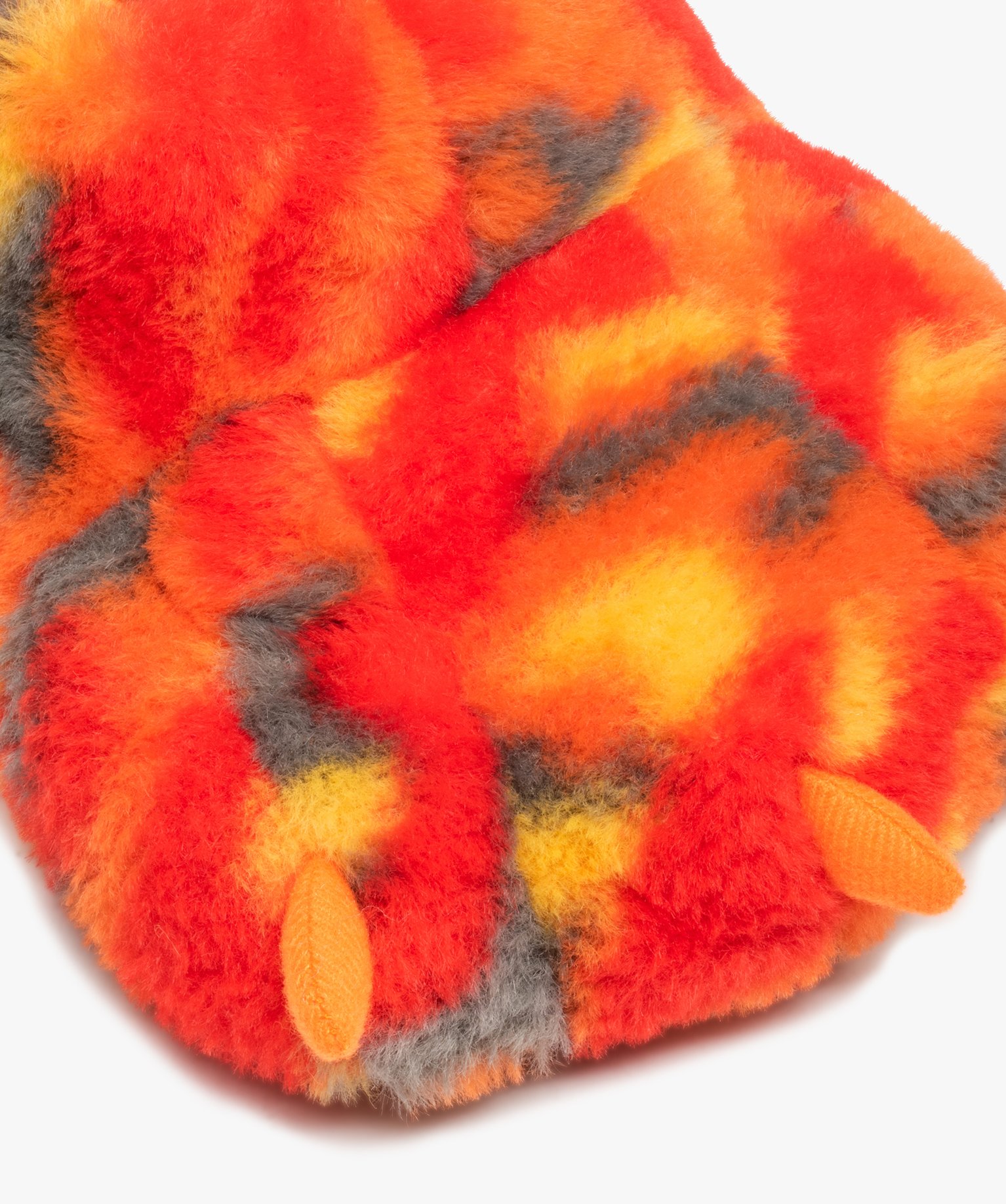 Chaussons Garçon 3D en patte de monstre orange | GEMO