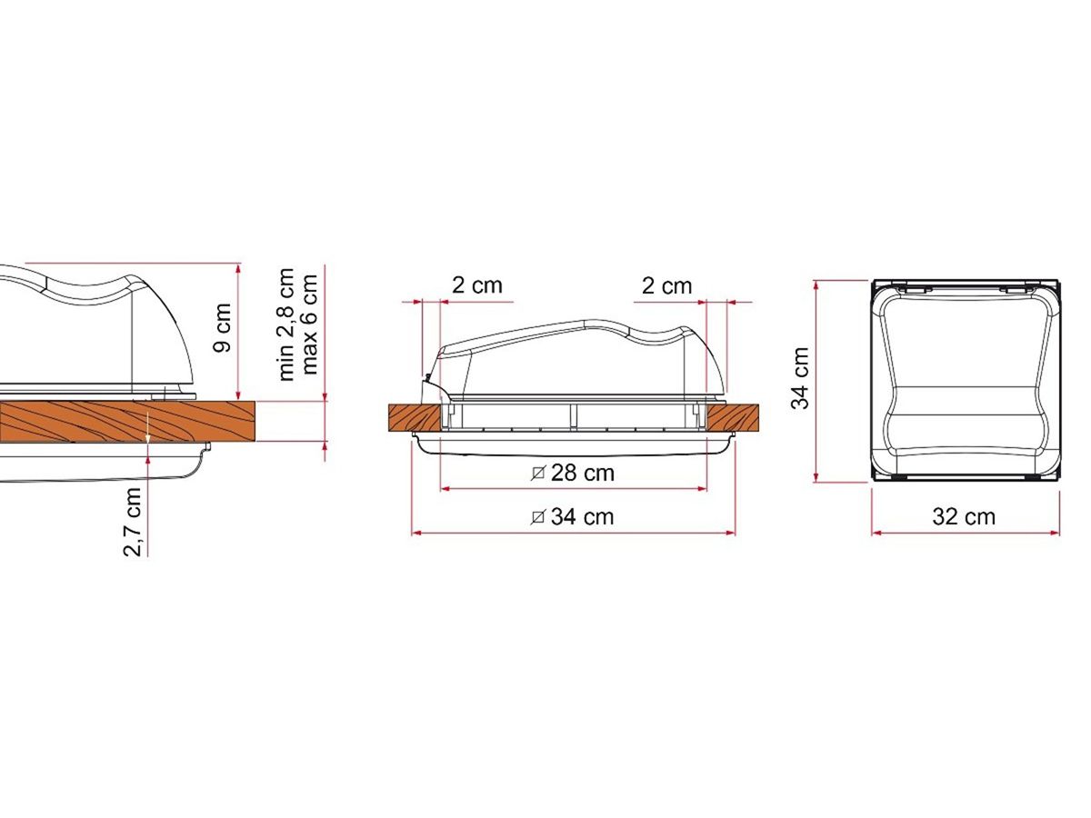 Fiamma Vent 28 F Dachluke Weiß