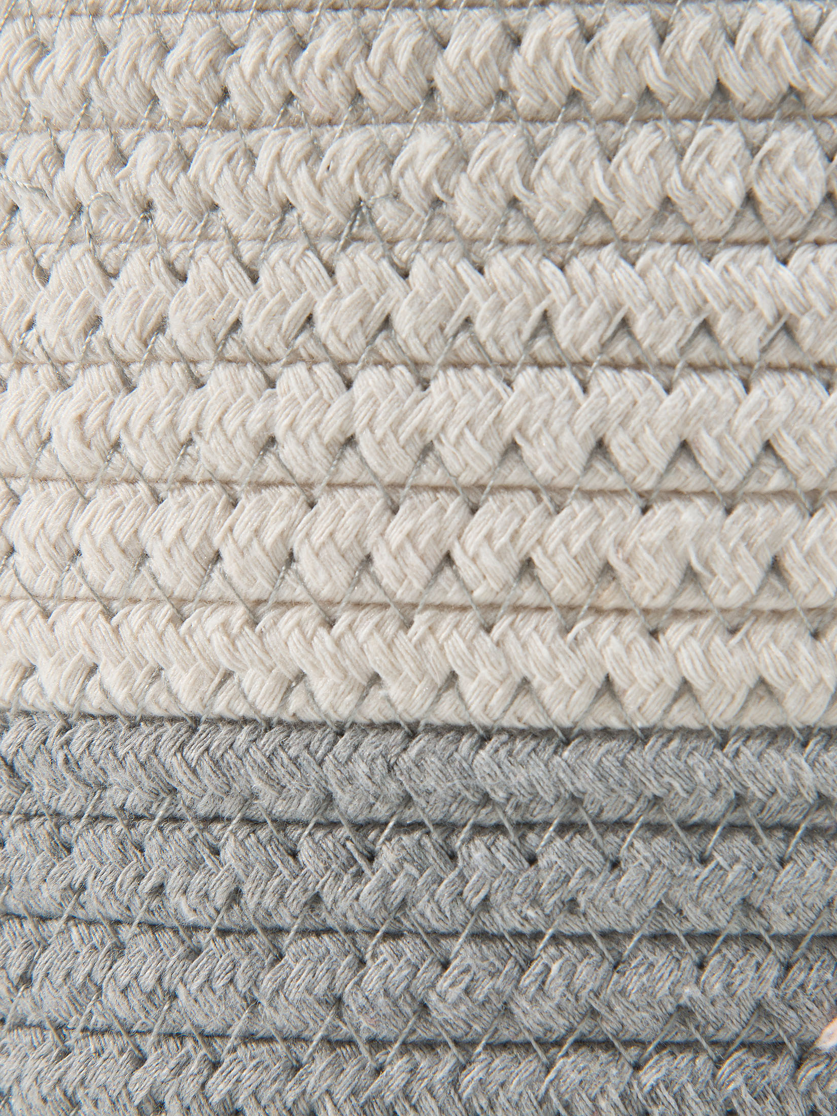 Mjonda Korb, Weiss/Beige/Grau