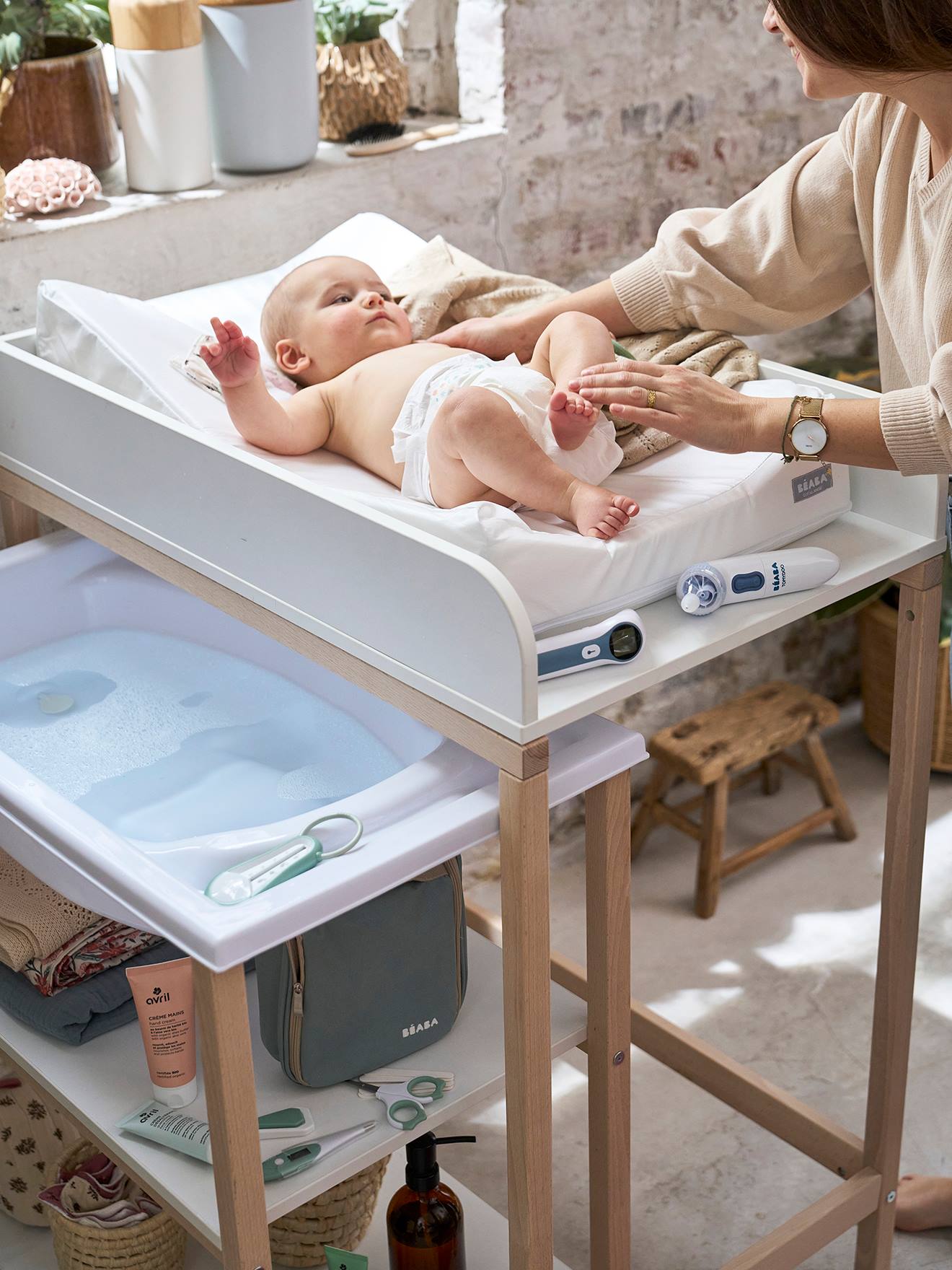 Beaba Baby Wickelauflage mit Schonbezug SOFALANGE BEABA - weiß