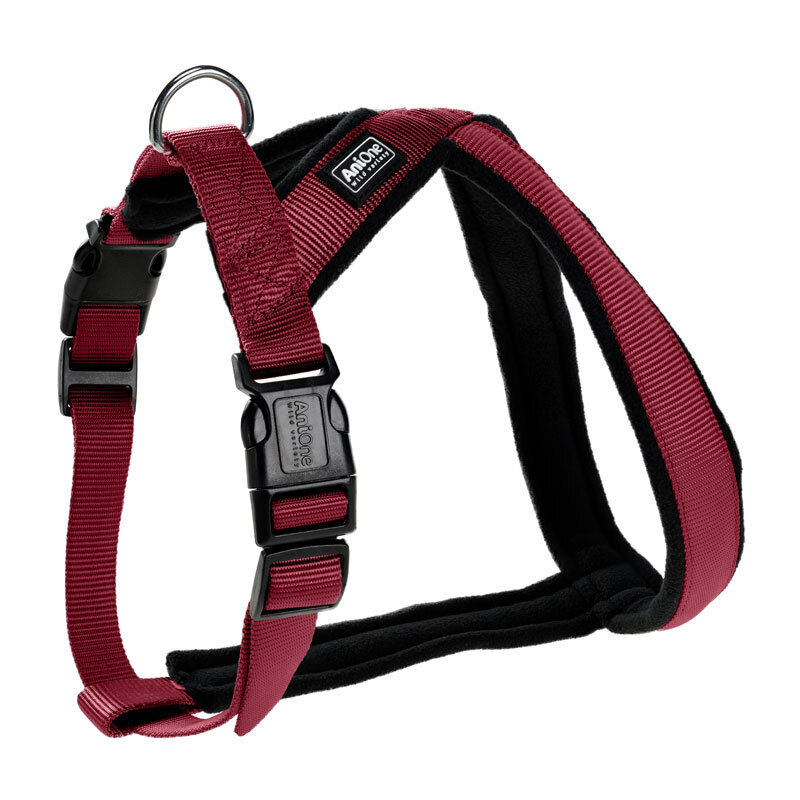 AniOne Hundegeschirre AniOne X-Geschirr Classic bordeaux S-M