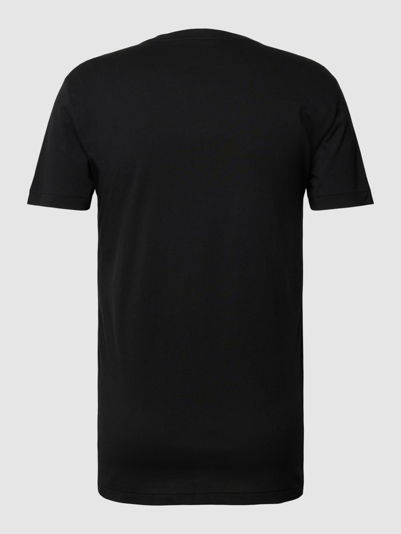 T-shirt Set mit Label-Stitching Modell 'Crew' in schwarz