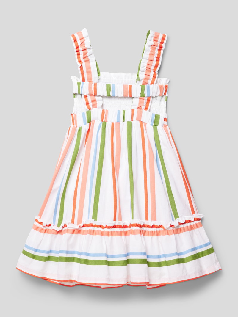 Kleid mit Streifenmuster in ecru