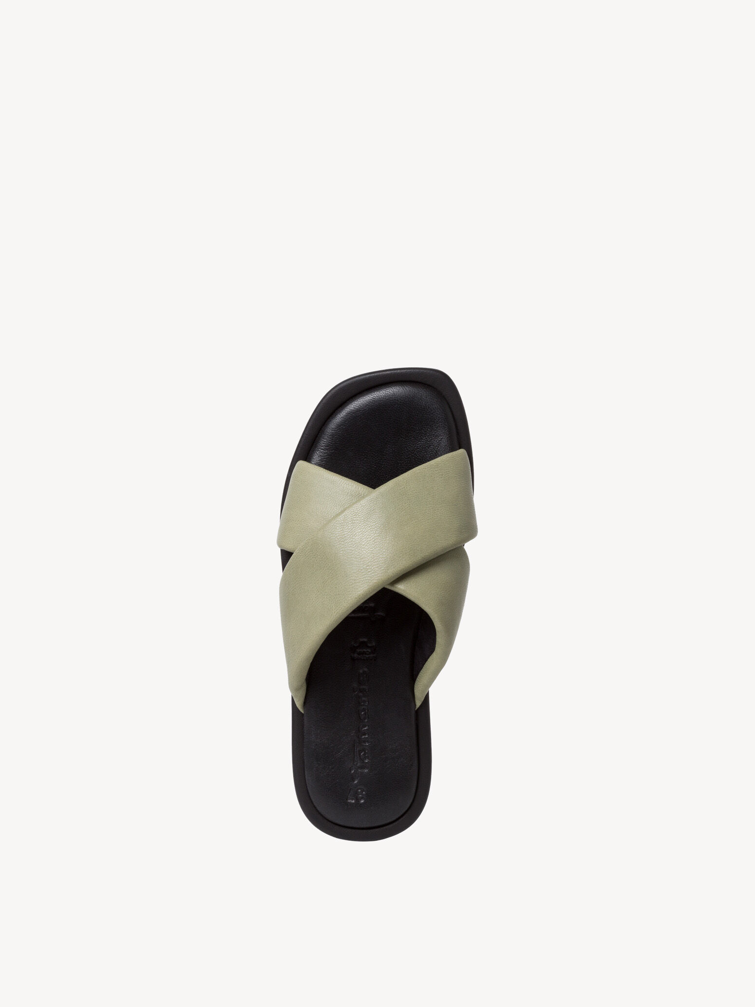 Mule en cuir - vert