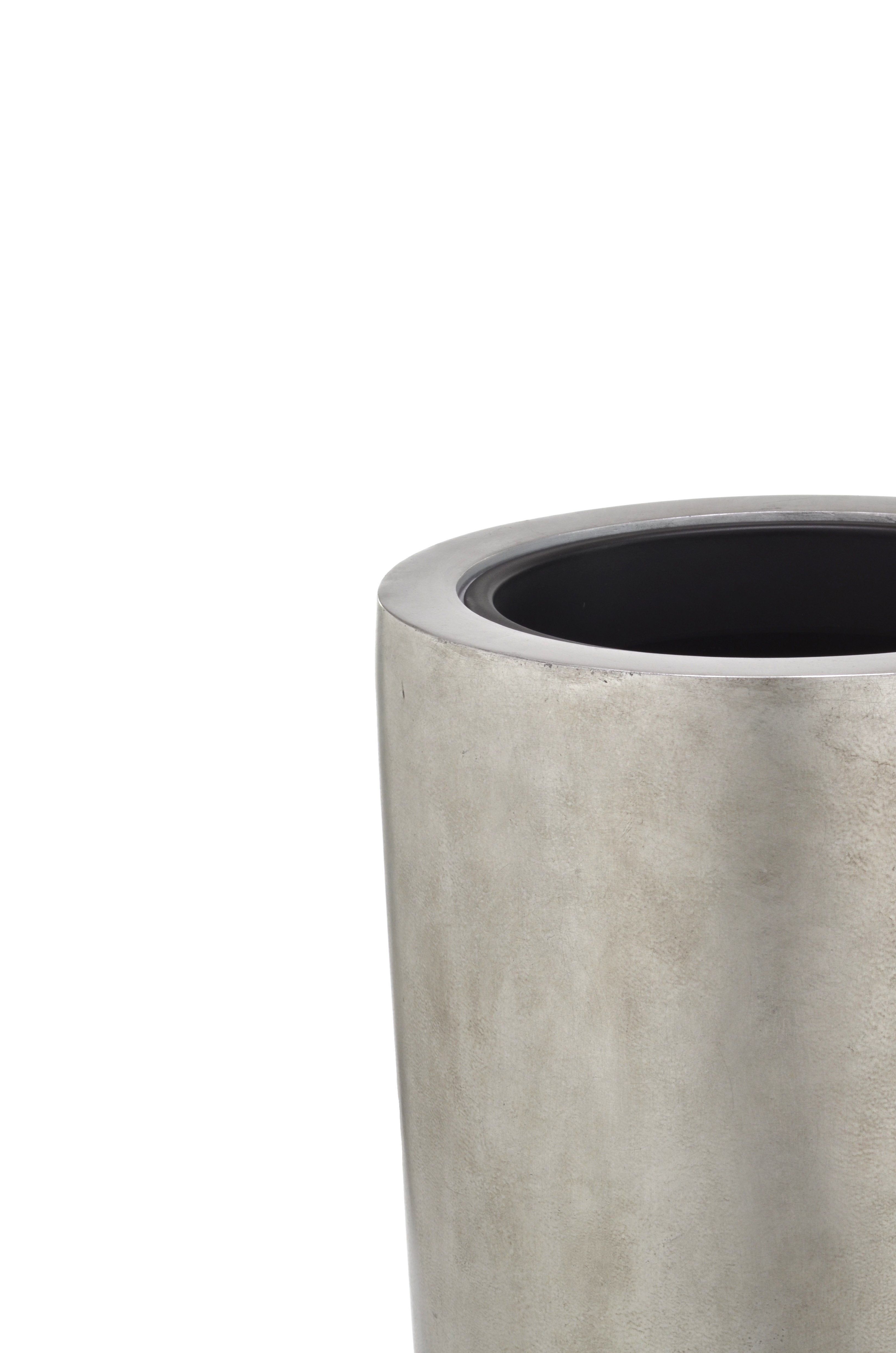 Flingora Bodenvase Ophelia, mit Einsatz - Fiberglas - Indoor - Silber - Höhe 120 cm