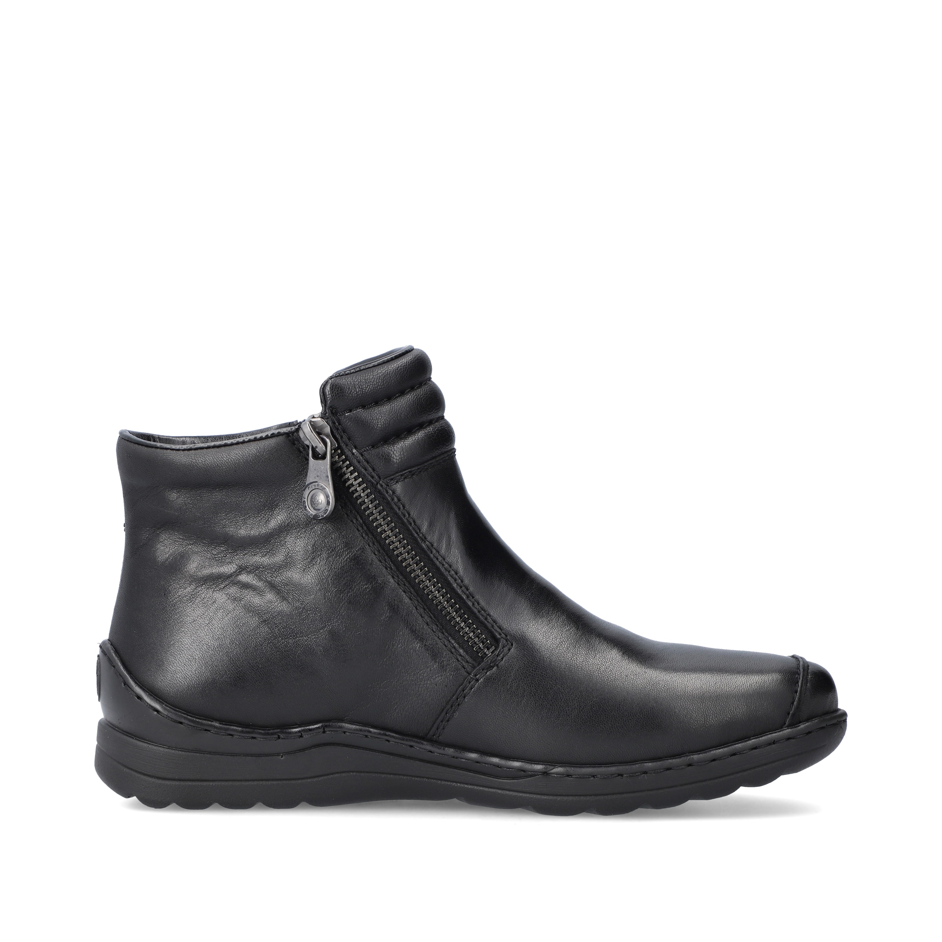 Rieker Damen Kurzstiefel glanzschwarz