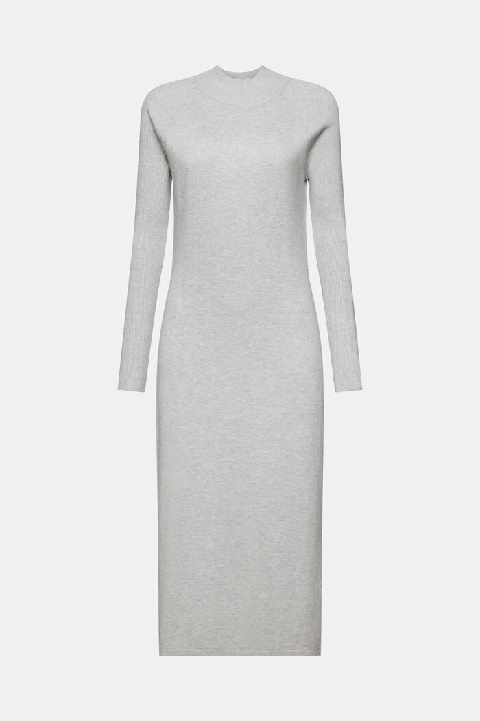 Midi-Strickkleid mit Stehkragen