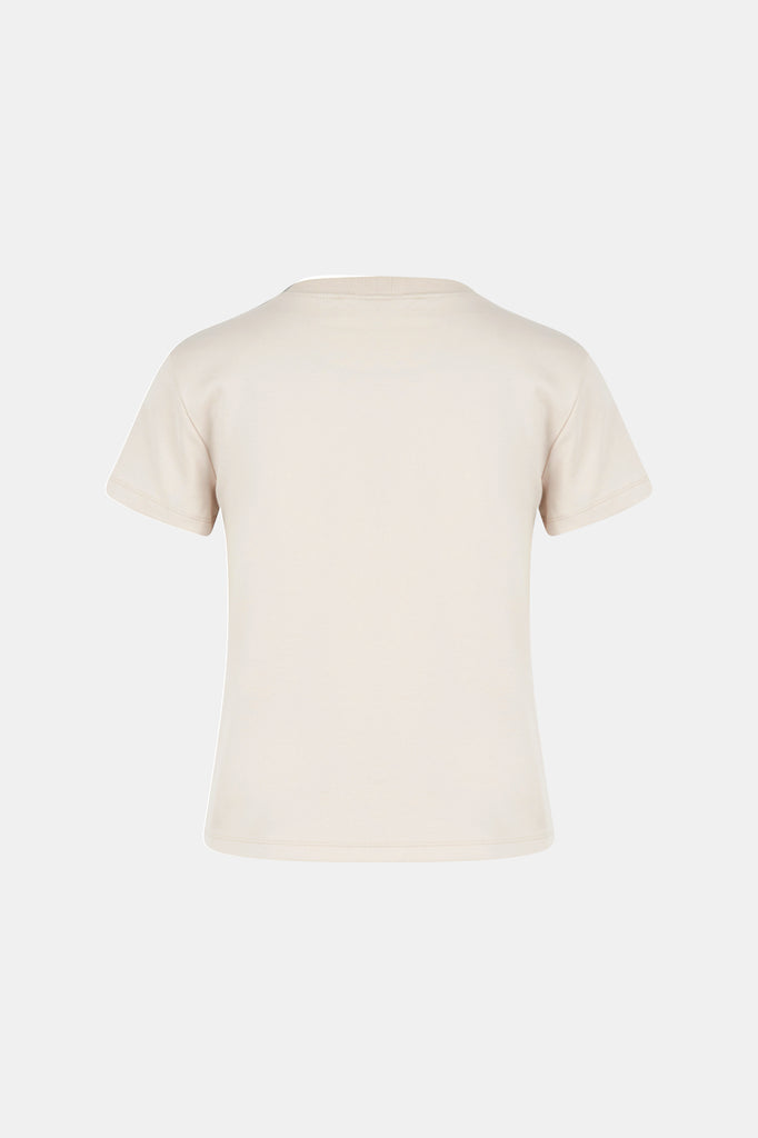 T-shirt coeur brodé