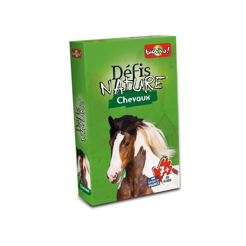 Jeu de cartes Défis Nature Chevaux Bioviva