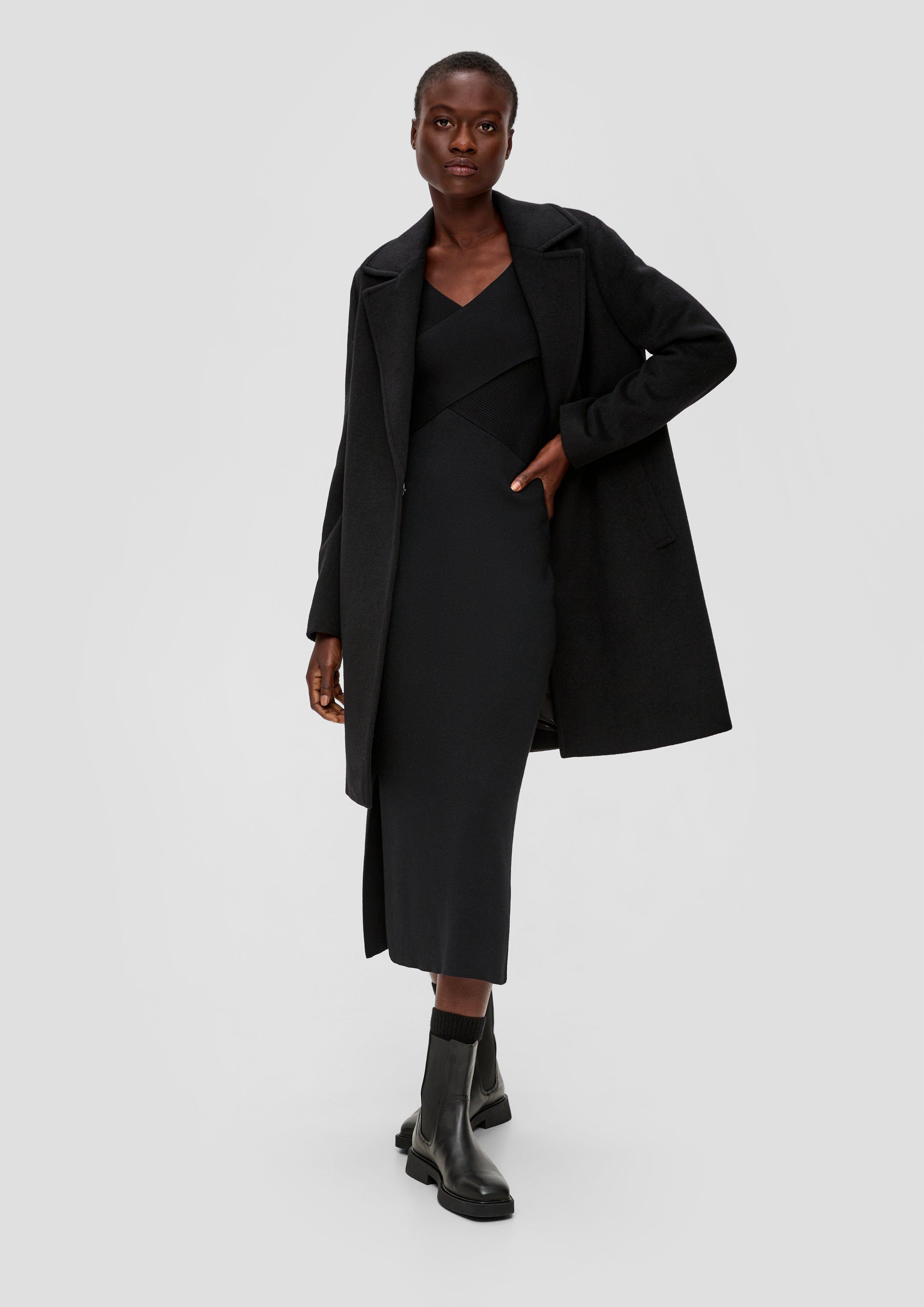 Strickkleid in Wickel-Optik  2140471-9999