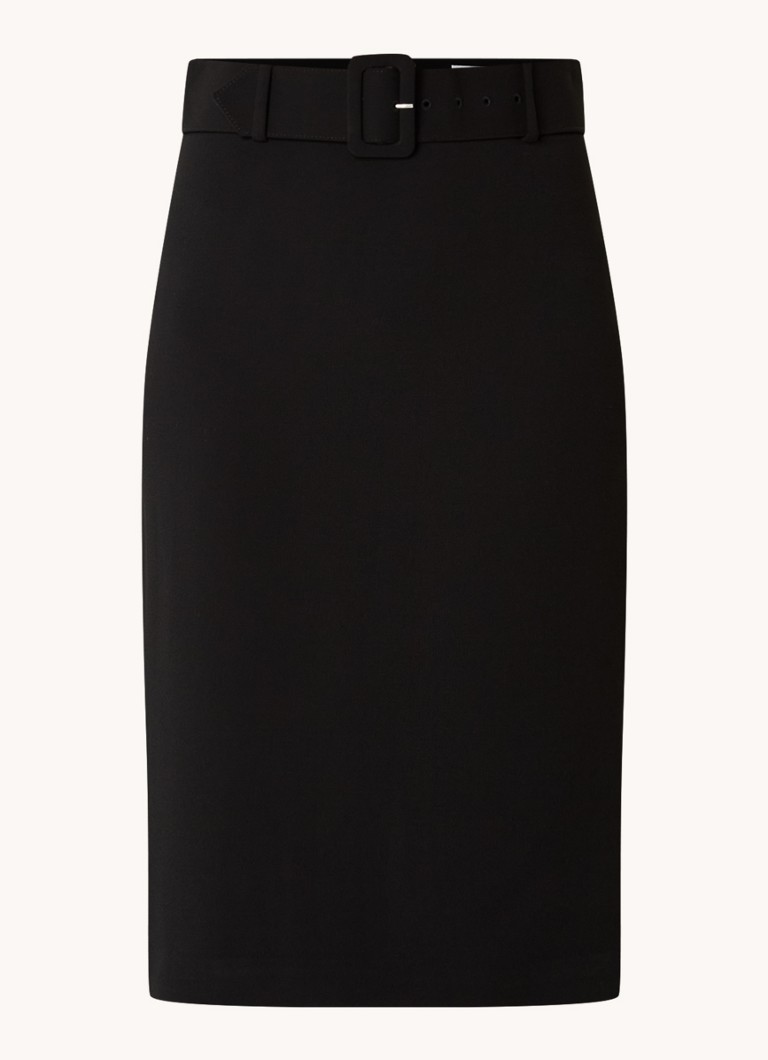 Jupe midi en crêpe Tabitha de LKBennett avec ceinture