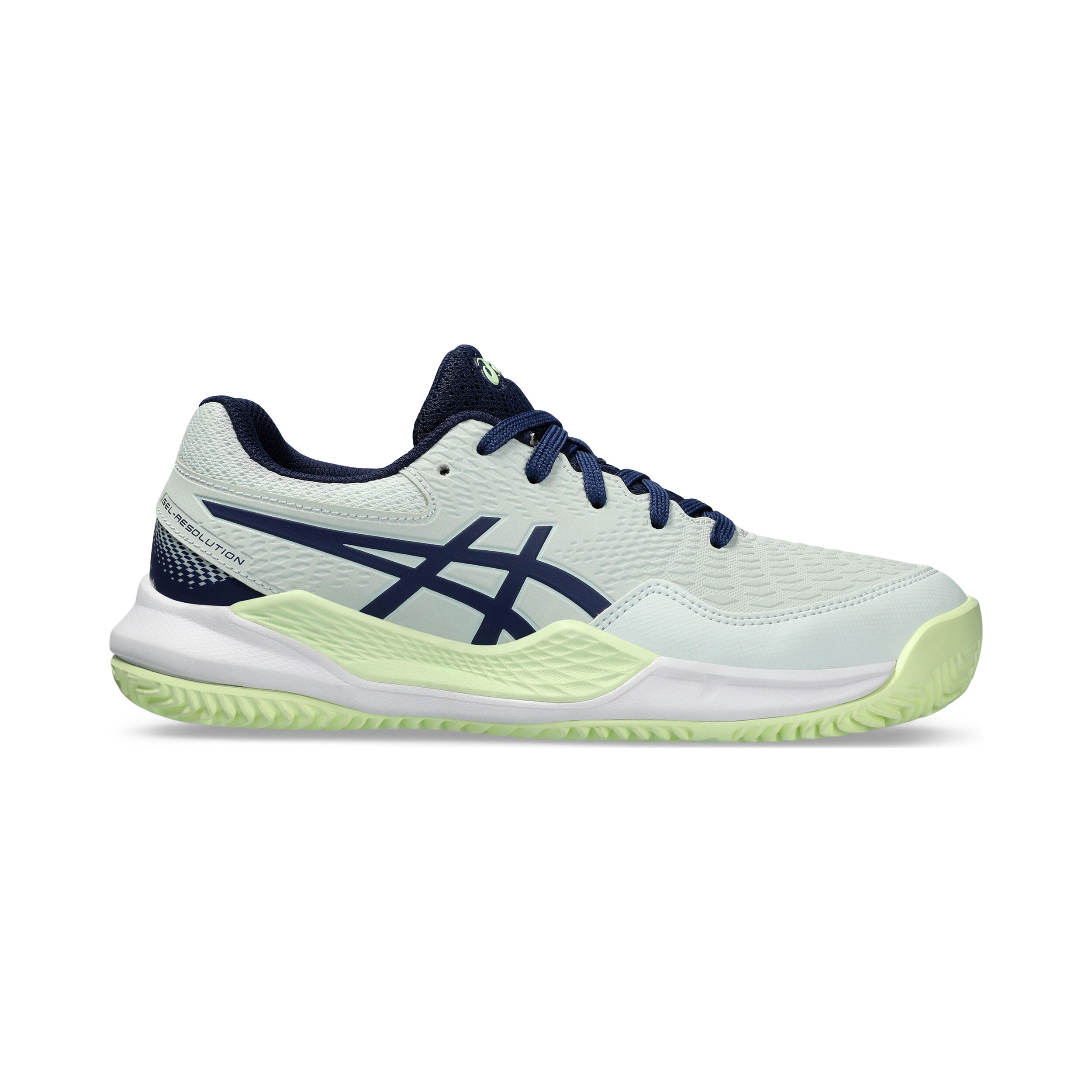 Gel-Resolution 9 GS Sandplatzschuh Kinder - Mint, Dunkelblau