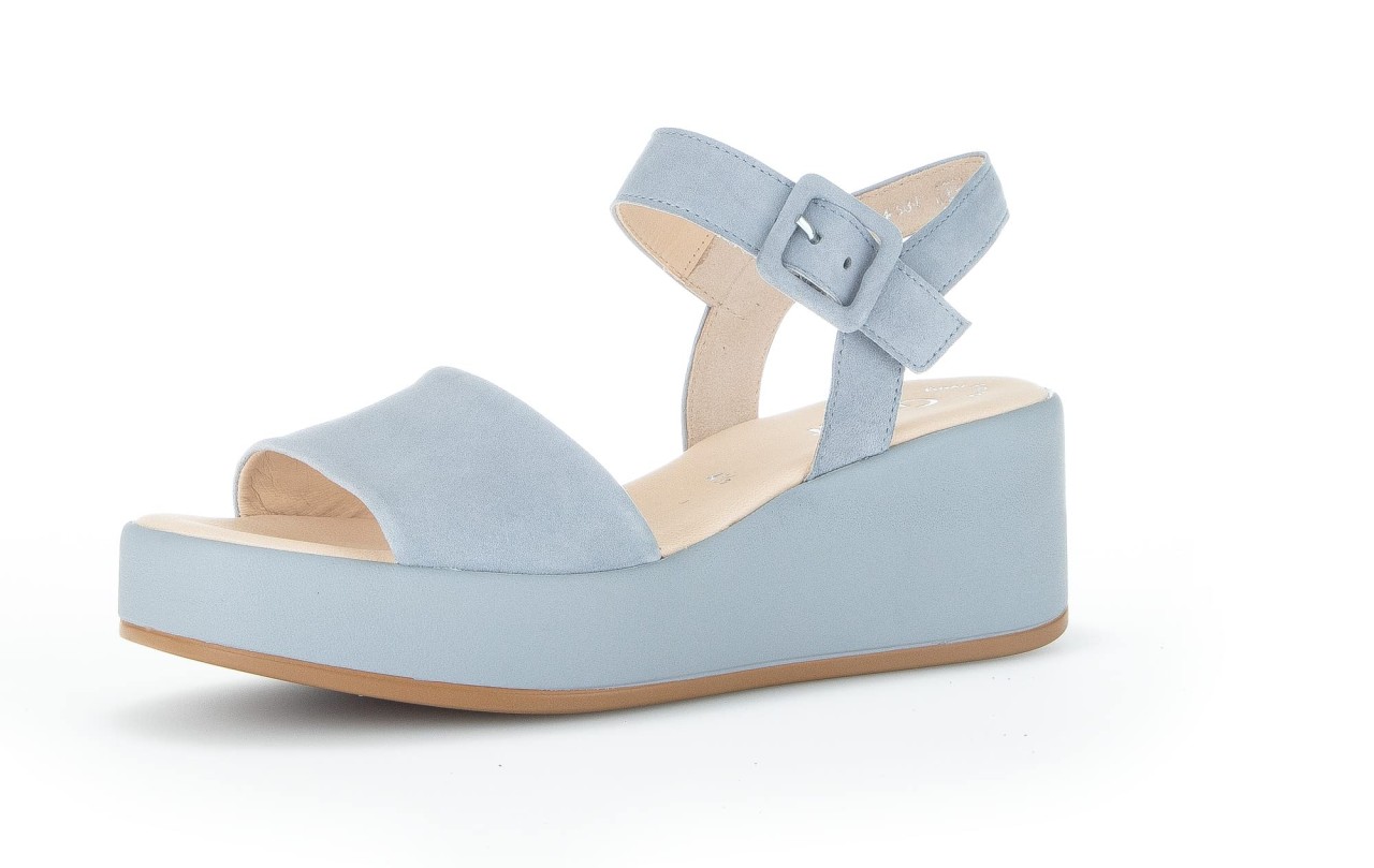 GABOR Komfort Sandalen blau Gabor Fashion Plateau Sandale 24.531.16