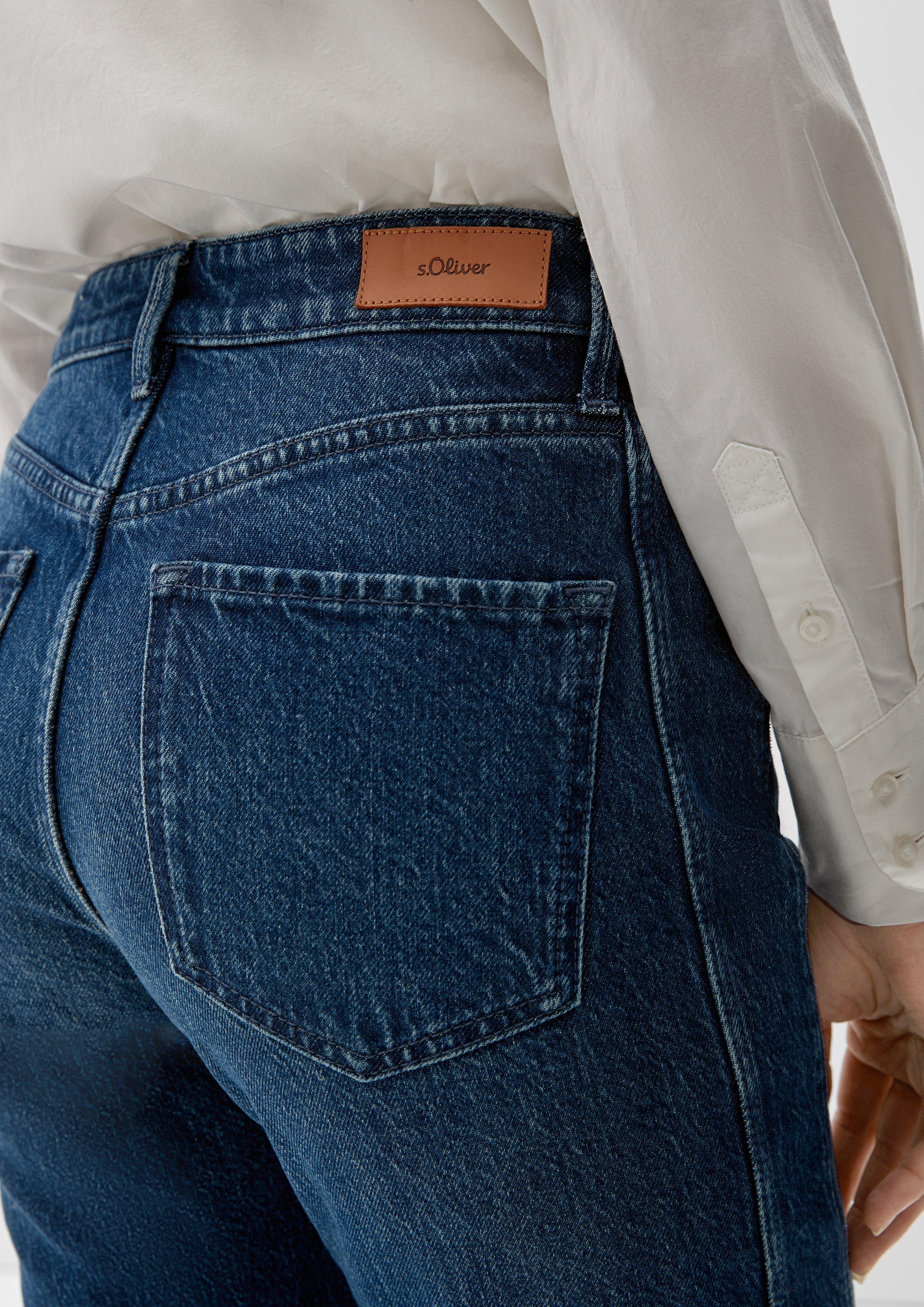 Cropped-Jeans Karolin / Regular Fit / High Rise / Straight Leg   2125429-57Z4
