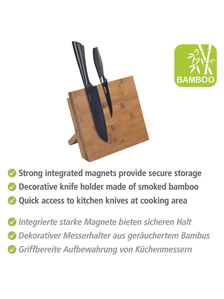 Wenko Magnet-Messerblock in Hellbraun - (L)21 x (B)23,5 cm günstig kaufen onesize