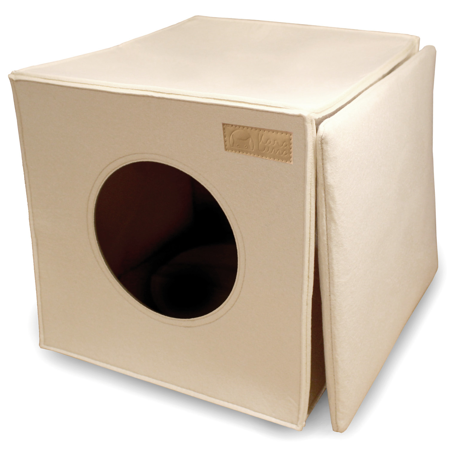 KaraLuna Katzenhöhlen KaraLuna Katzenhöhle aus Filz fürs Regal beige