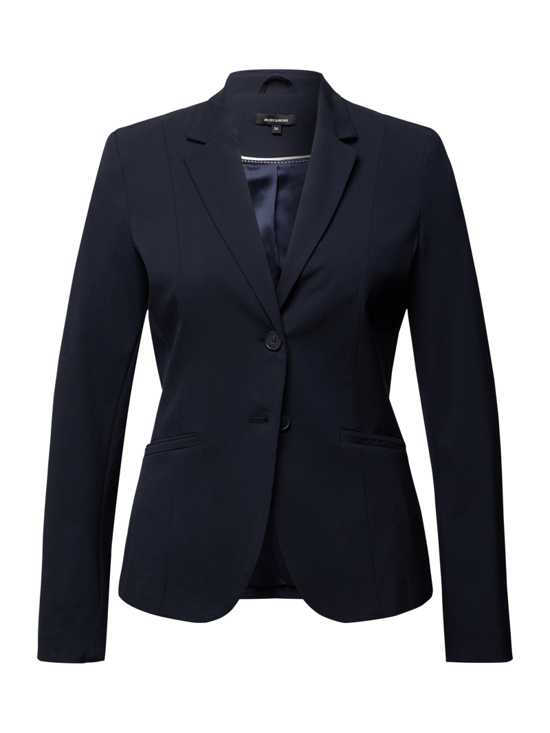 Blazer mit Leistentaschen in marineblau