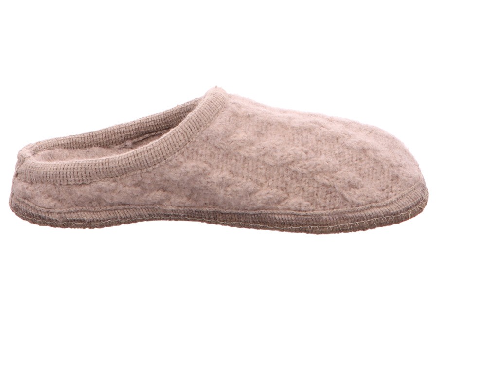 HAFLINGER Hausschuhe beige Walktoffel Herzerl