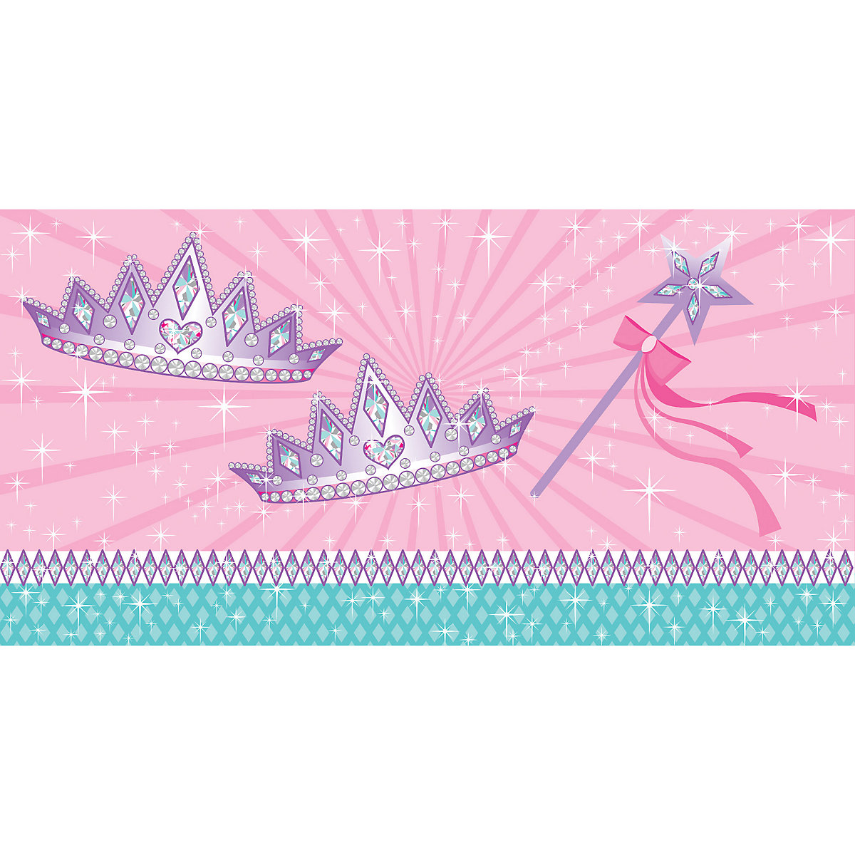 Party-Tischdecke Prinzessin, Kunststoff, 137 x 274 cm