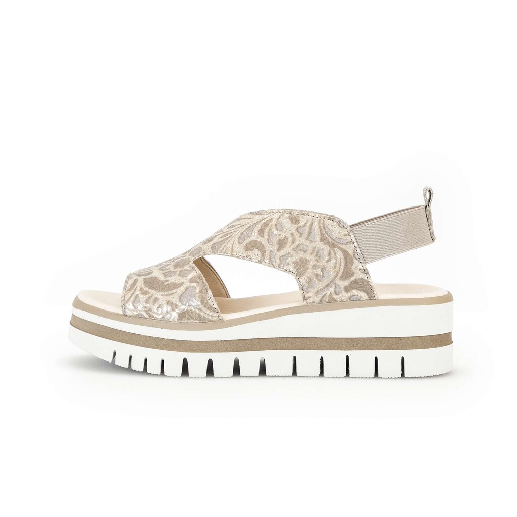 Gabor fashion Plateau Sandale grau