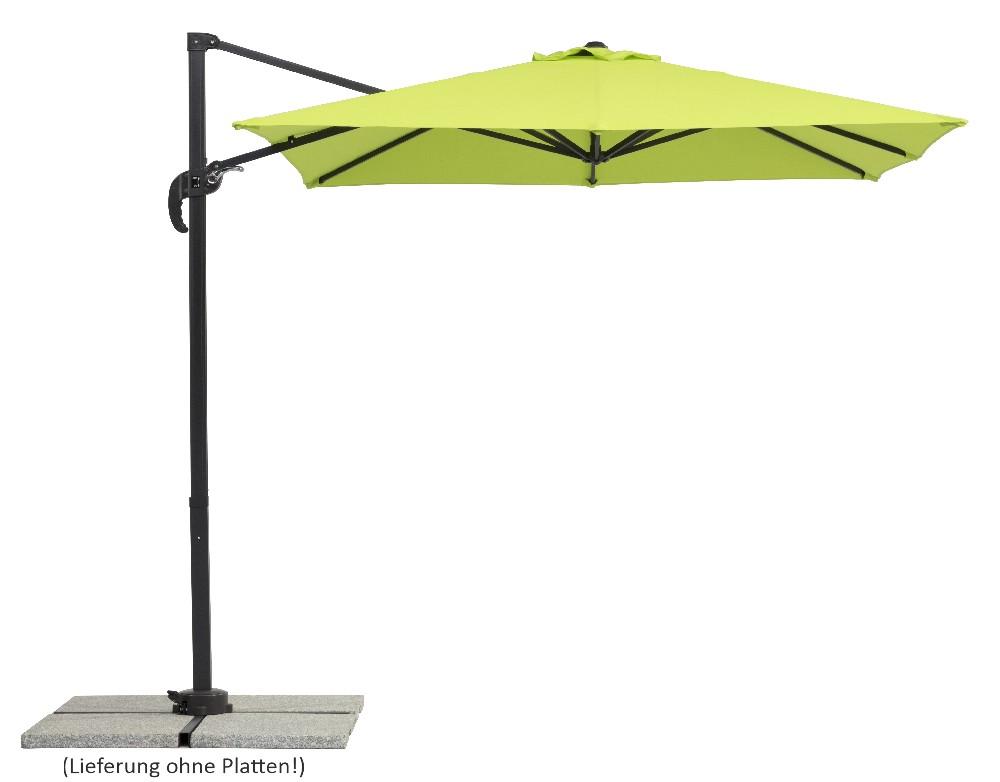 Schneider Schirme Schneider Ampelschirm Rhodos Junior, ca. 230x230 cm, apfelgrün