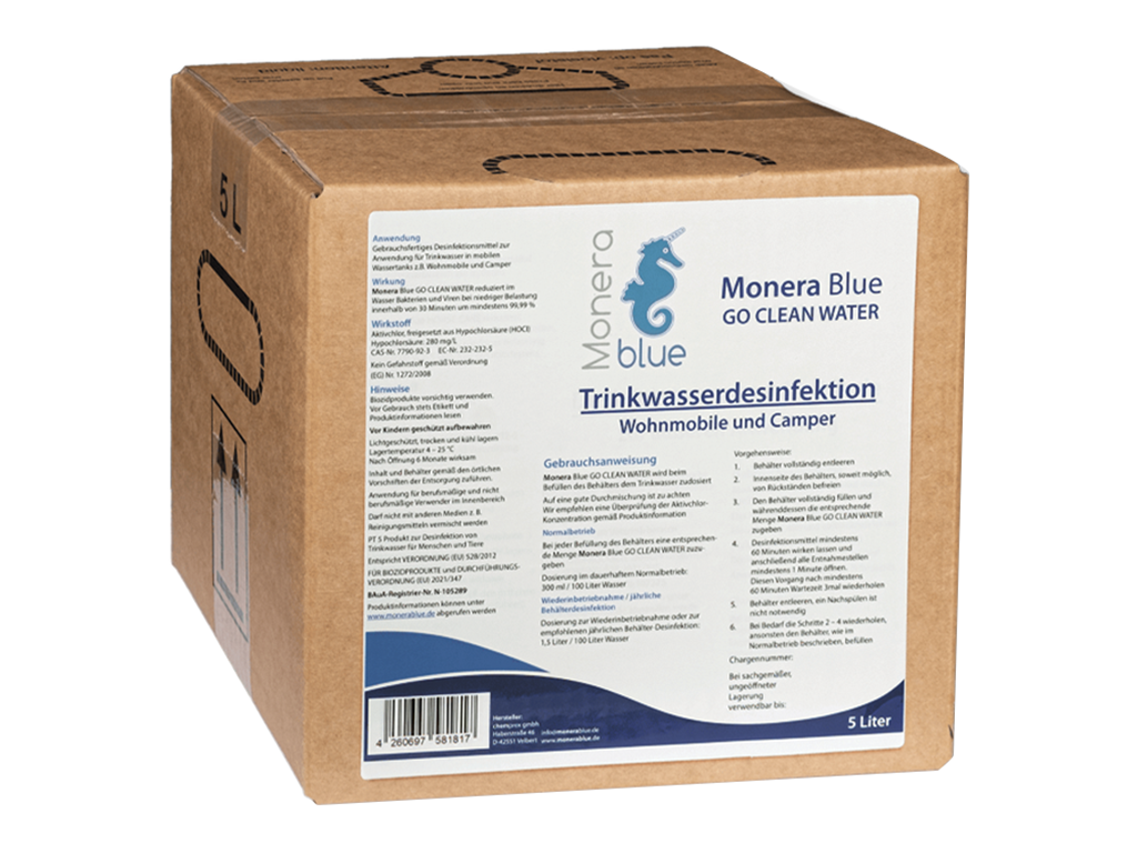 Monera Blue 5L GO CLEAN WATER Trinkwasserdesinfektion