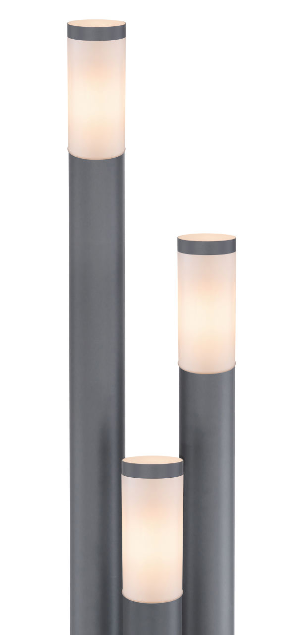 Globo Lighting - BOSTON - Außenleuchte Edelstahl anthrazit, 3x E27