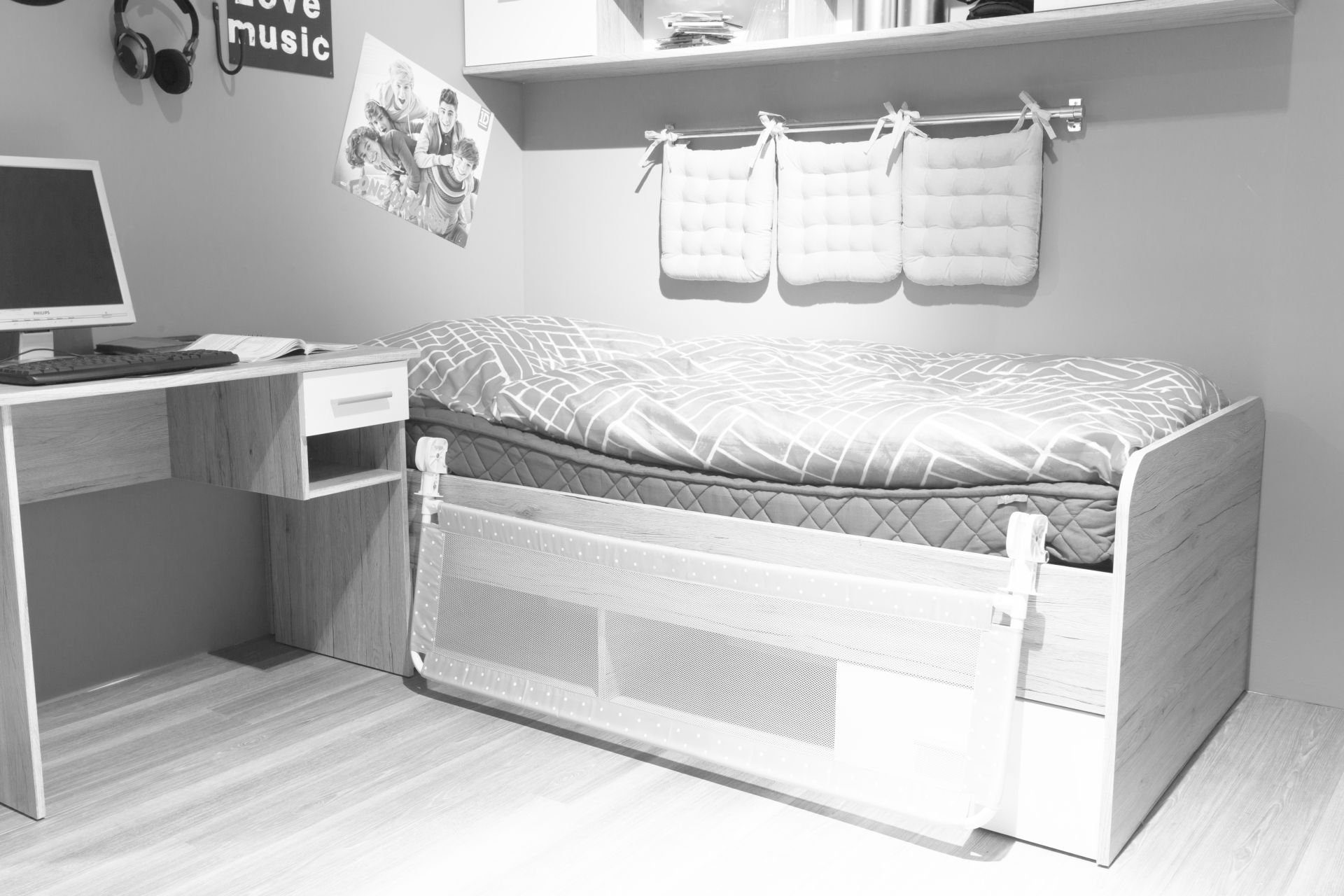 Fillikid Treppenschutzgitter Fillikid Bettgitter Exclusiv 135 x 50 cm für Standard- und Boxspringbetten
