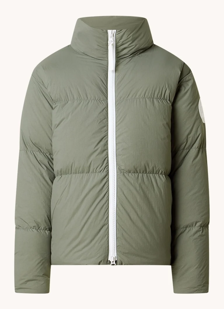 Doudoune Canada Goose Lawrence avec garnissage en duvet et logo