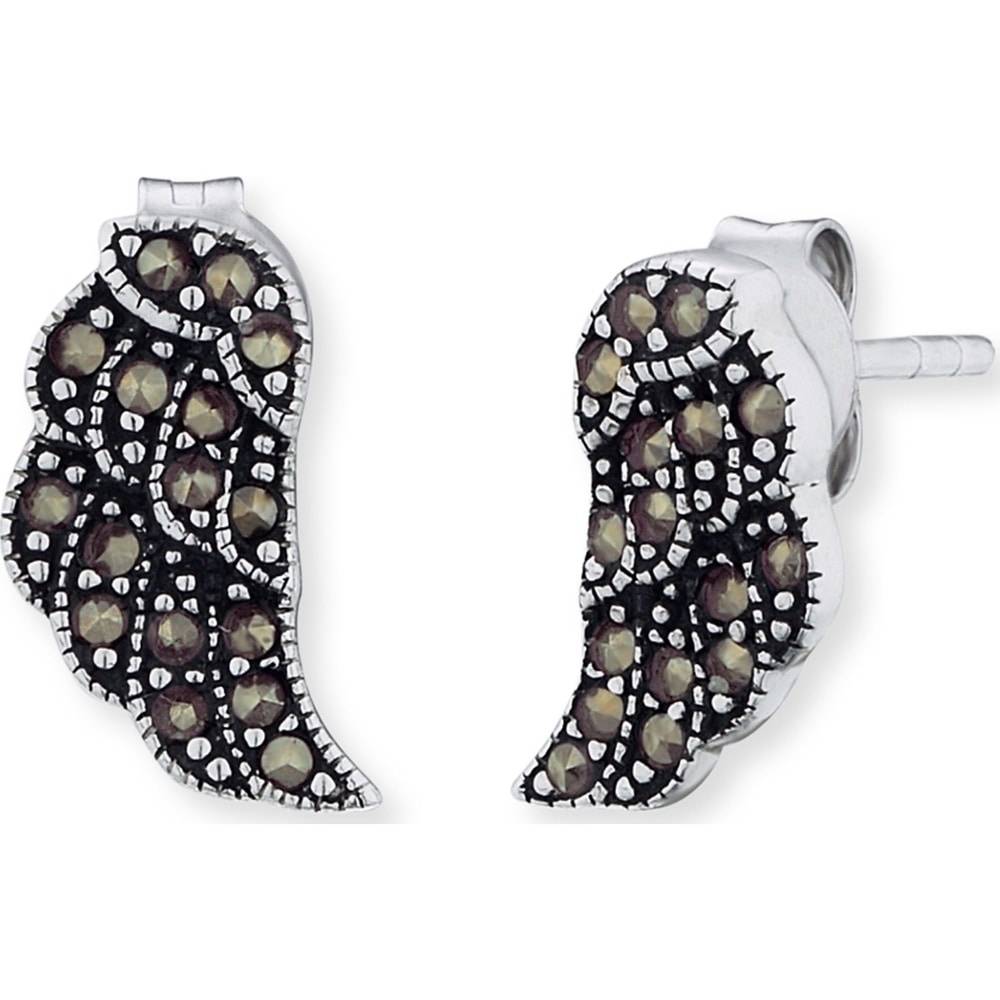 Engelsrufer Boucles d'oreilles à fermoir à poussette 925 Argent, Gemme Boucles d'oreilles