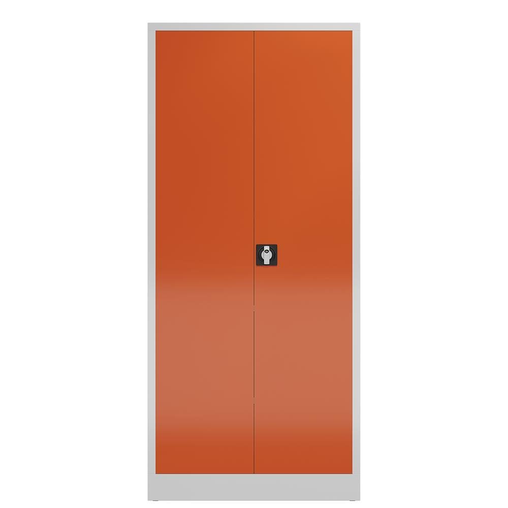 Steelboxx Mehrzweckschrank ClassiX Flügeltürenschrank, 1800 x 800 x 380 mm (1-St) Komplett montiert und verschweißt, keine Montage erforderlich