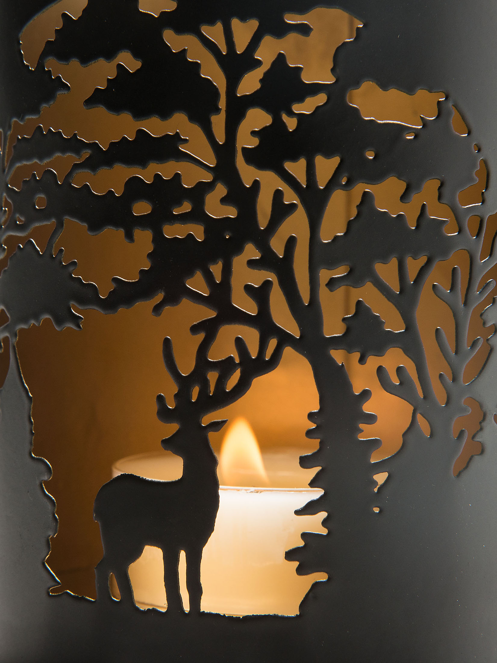 Tirano Windlicht, Black/Gold