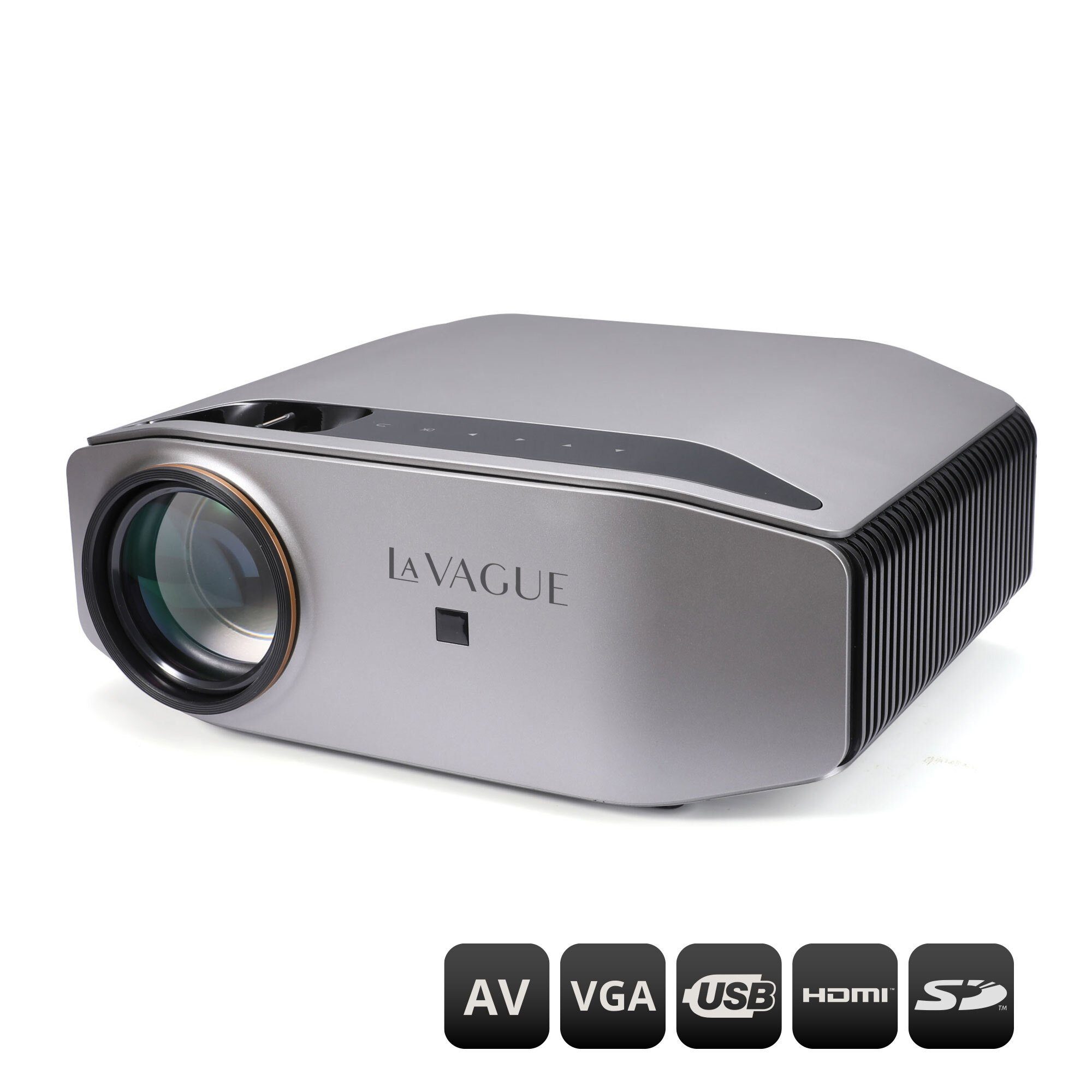 LA VAGUE LV-HD500 led-projektor full hd LED-Beamer (3400 lm, 1000:1, 1920 x 1080 px, LED-Projektor Full HD)