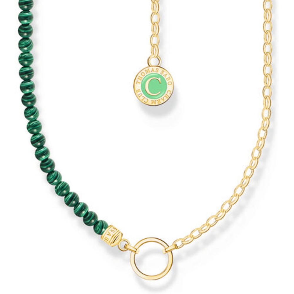 Thomas Sabo Chaînette Argent, Émail vert collier