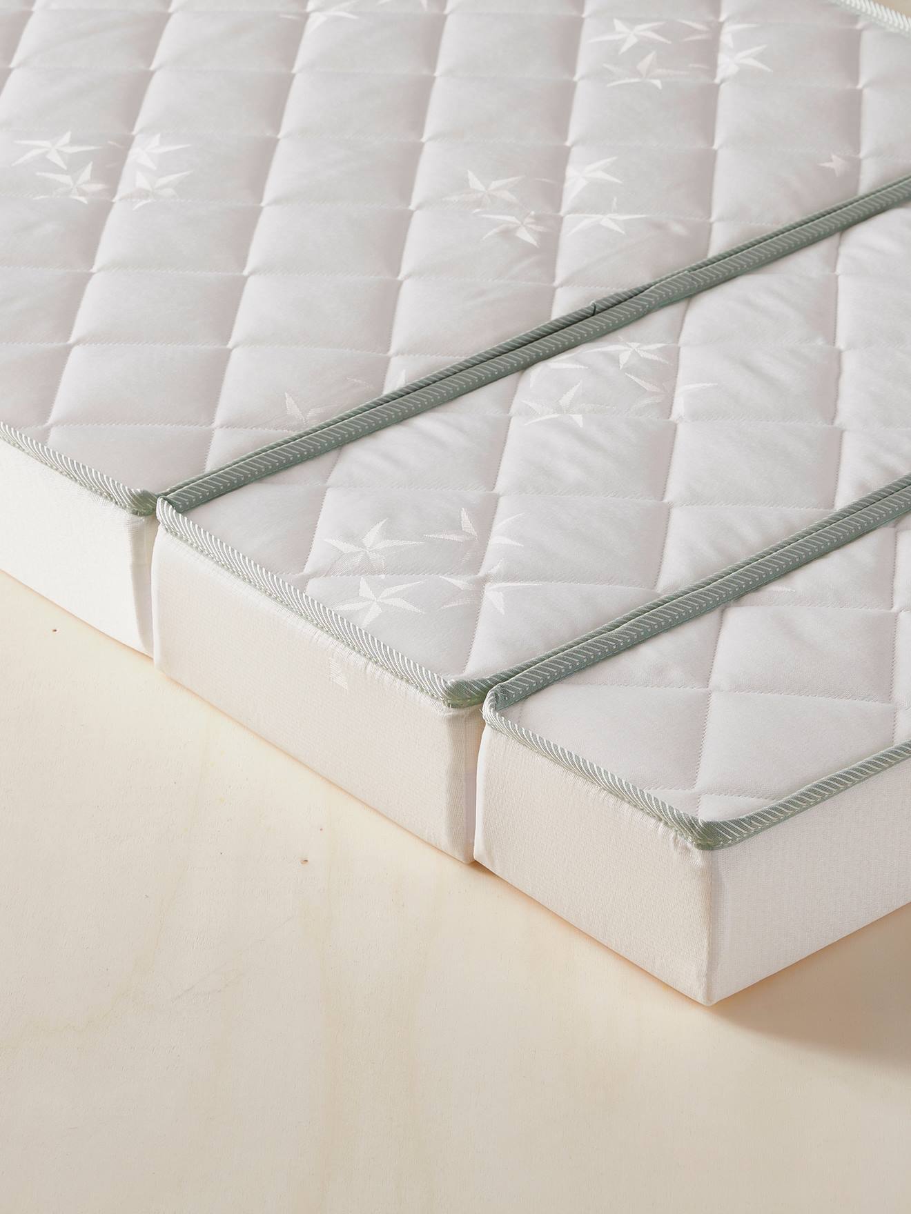 Vertbaudet Kinder Matratze, Bi-Ome-Ausrüstung, mitwachsend 90x140/170/190cm - weiß