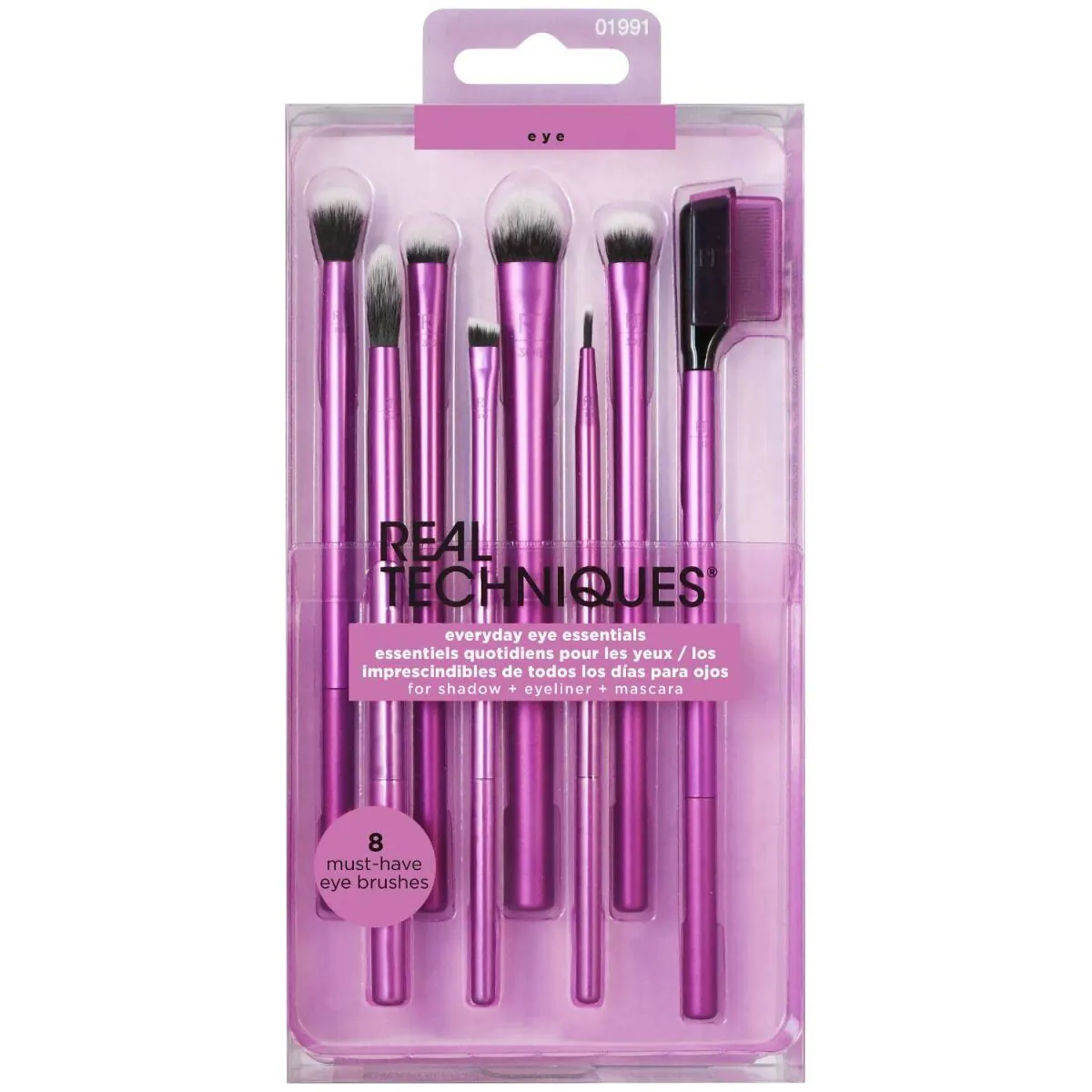 Real Techniques сет четкица за очи Everyday Essentials